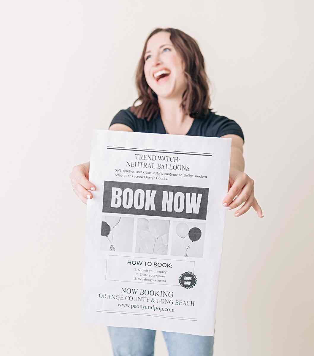 Balloon Decor Orange County | Event Balloon Decor | Peony & Pop